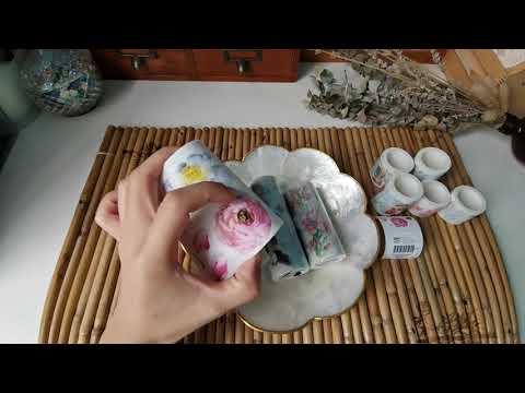 Stationery Haul Part - 3 | flower PET tapes | Wooden Stamps | Shopee | Lazada | Philippines