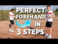 Perfect Forehand in 3 Easy Steps - Tennis Forehand Technique Lesson