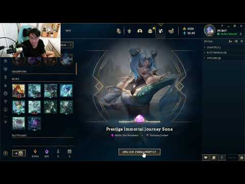 LEAGUE OF LEGENDS UNLOCKING PRESTIGE IMMORTAL JOURNEY SONA AND CRYSTAL MOTUS LEONA