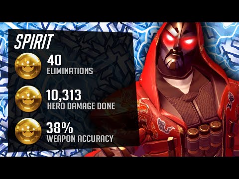 Spirit Top 500 Reaper God - 40 elims! [ Overwatch Season 27 Top 500 ]