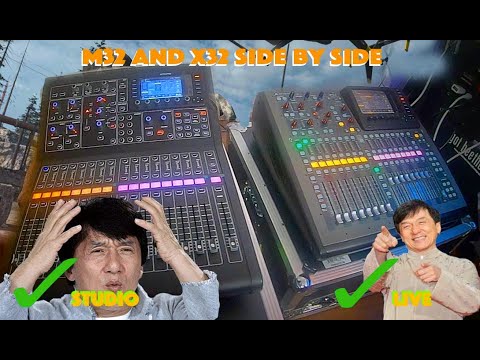 Midas M32  or  Behringer X32  side by side in 5 minutes