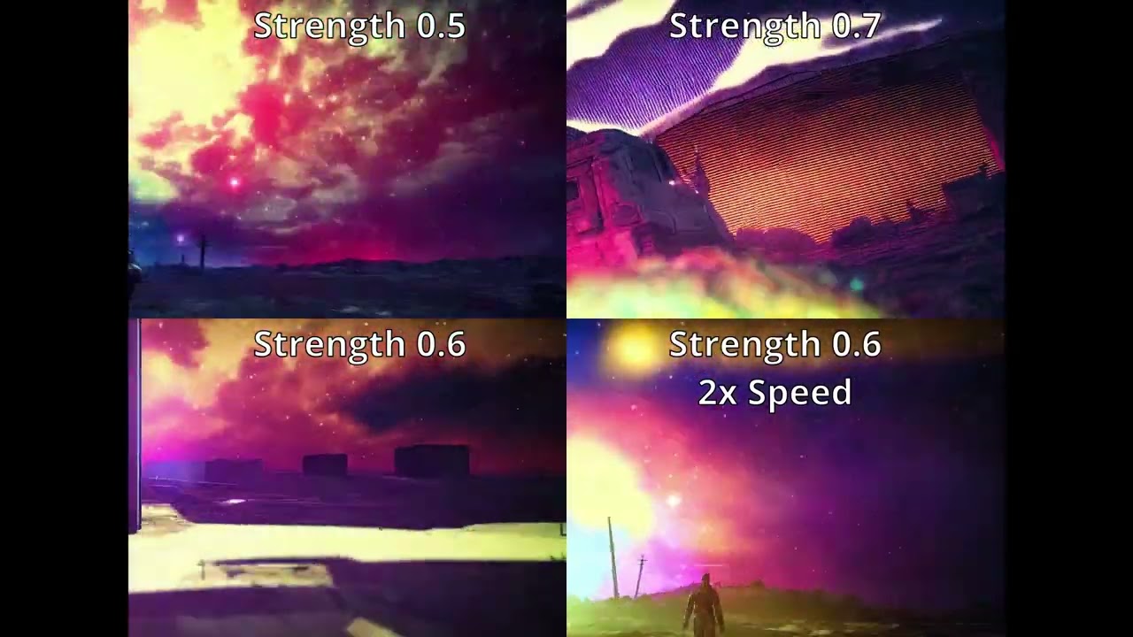 Stable Diffusion Animation Strength Comparison