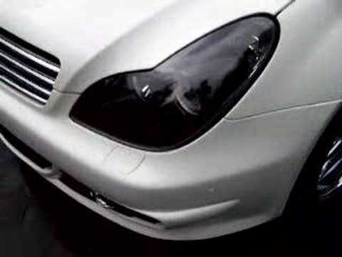 Black mercedes cls headlight