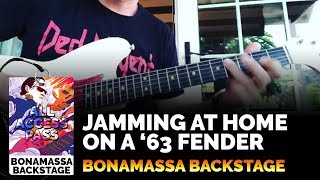 Video thumbnail for Joe Bonamassa Official - Jamming at Home with a 1963 Fender Duo Sonic by JoeBonamassaTV