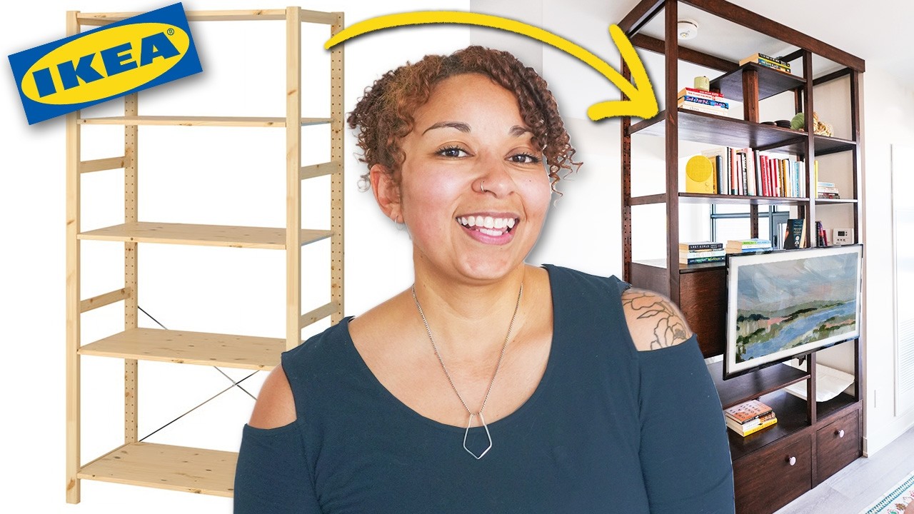 DIY IKEA room divider | renter-friendly, no holes in the walls