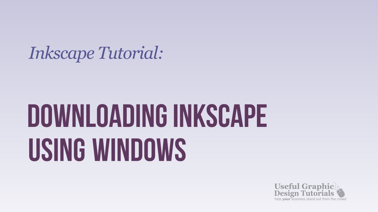 Introduction and downloading Inkscape for windows - Inkscape Tutorial - Video 1