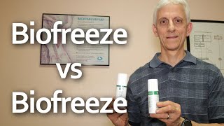Biofreeze vs Biofreeze Professional