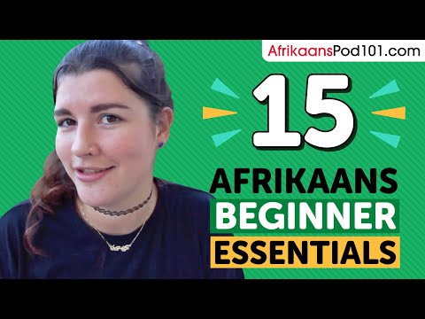 15 Beginner Afrikaans Videos You Must Watch | Learn Afrikaans