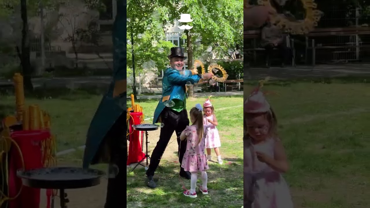 ✨ Bubble Show in Vienna | OUTDOOR Performance with Soap Bubbles ✨ #bubbleshow #bubbleart