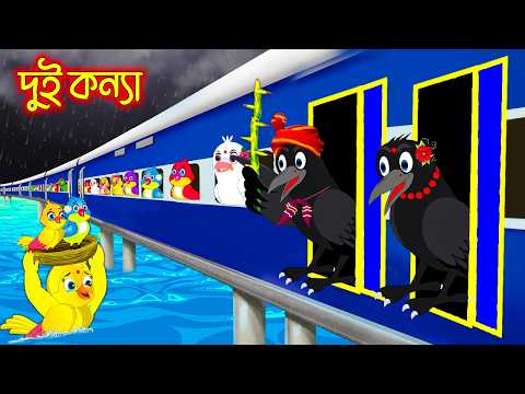 দুই কন্যা | Dui Konna | Bangla Cartoon | Bengali moral stories | Tuni Pakhir Golpo | Pakhir Golpo