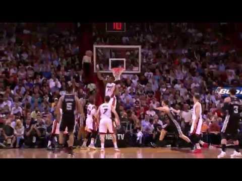 Hassan Whiteside Swats the Rock Out of Bounds