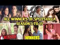 Splitsvilla Winners And Runner Up List Season 1 To 15