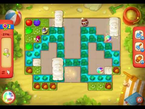 GardenScapes Level 2796 no boosters (14 moves)