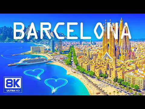 [8K] BARCELONA 🇪🇸 Dream City of Antoni Gaudí | Architecture & Beach Vibes | Deep House Mix ⚓