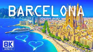 [8K] BARCELONA 🇪🇸 Antoni Gaudí'nin Rüya Şehri | Mimari ve Plaj Atmosferi