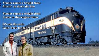 Yonder Comes A Freight Train Jim &amp; Jesse with Lyrics