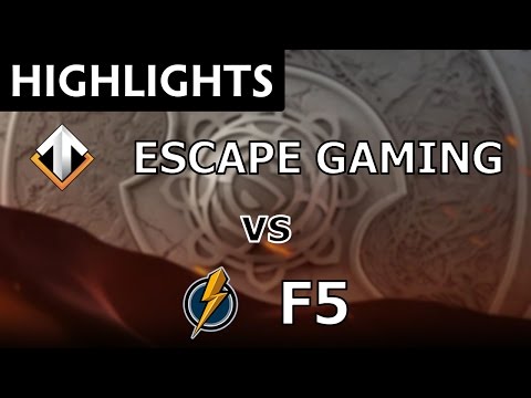 Escape Gaming vs Fantastic.Five' - The International 2016 Qualifiers - Dota Highlights