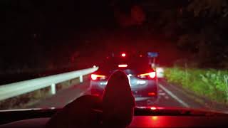 帰り道の駐車場で疲れ果てて弱音ザラシ