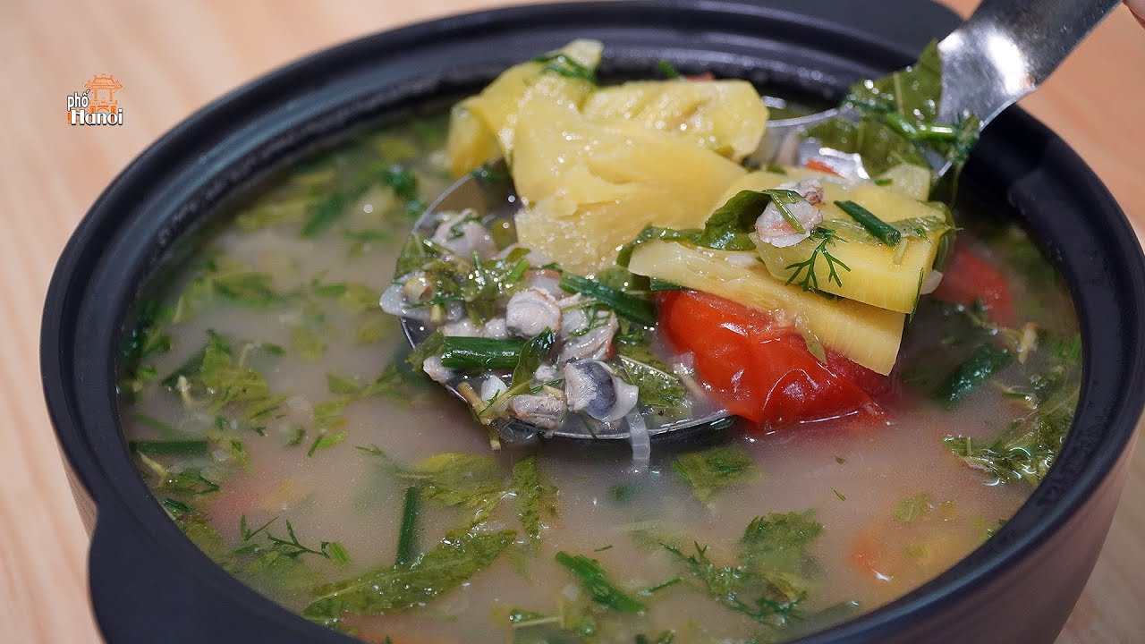 Canh Nghêu Nấu Chua