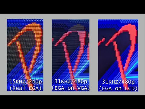 #doscember : Bare Metal 15khz/240p EGA Emulation with a VGA Card