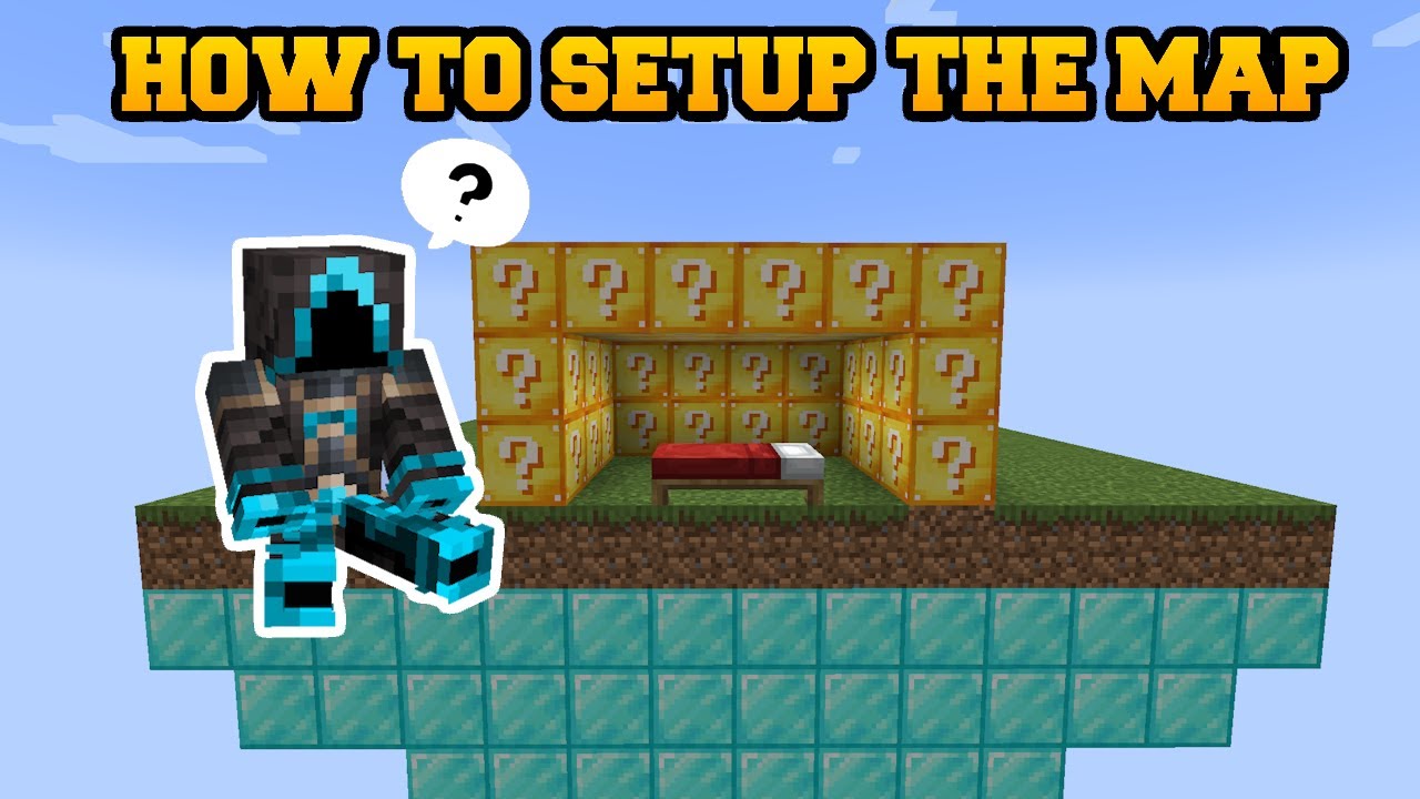 Minecraft: SETUP THE LUCKY BLOCK BEDWARS MAP!
