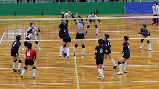 【2024JOC都道府県対抗バレー】準決勝　京都選抜 vs 茨城選抜　第２セット＜女子バレーボール＞