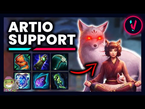 THESE ARTIO BUFFS MAKE HER SUPER STRONG IN 10.8 | ARTIO SUPPORT PLAY-BY-PLAY | SMITE 10.8