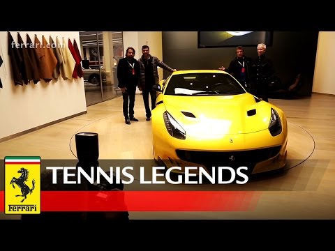 Four tennis legends visit Maranello