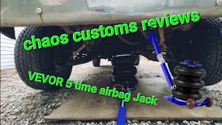 shop upgrade chaos custom review VEVOR Triple Air Bag Jack  Lift 5 Ton