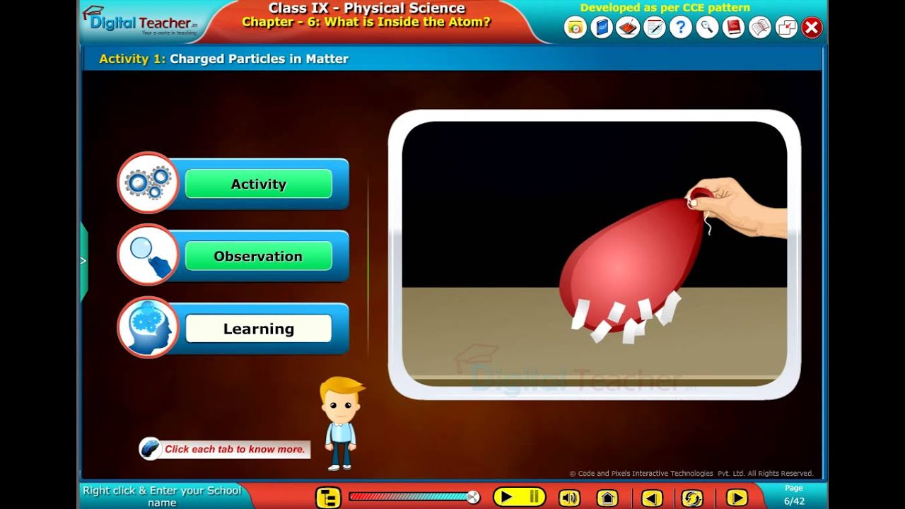 Charged Particles in Matter, Class 9 Physics | Digital Teacher
