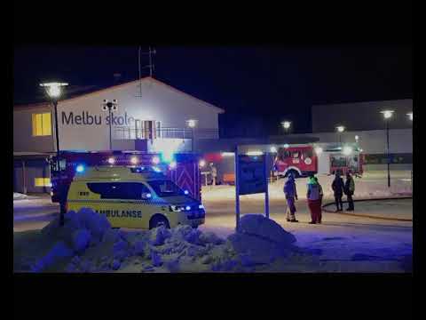 Brann ved Melbu skole