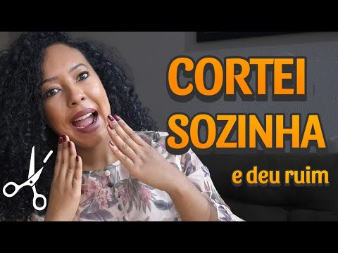 ✂️ Tentei CORTAR meu CABELO CACHEADO EM CASA pela primeira vez! Olha no que deu...!