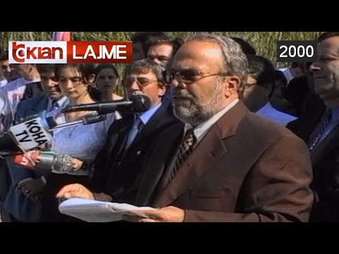Fatos Nano mbyll mitingjet ne Kuçove, Berat e Fier - (27 Shtator 2000)