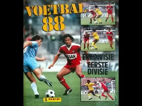 STICKERS PANINI DUTCH CHAMPIONSHIP 1988 HFC  HAARLEM