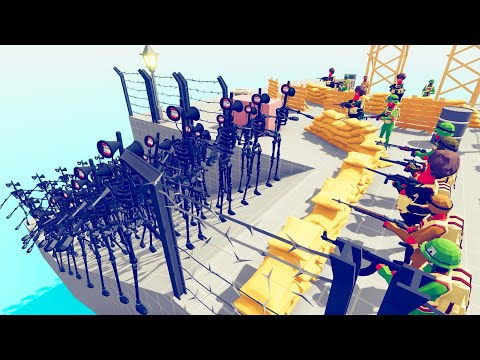 Siren Head 100 Units vs Army - Totally Accurate Battle Simulator TABS