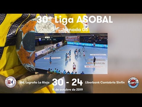 LIGA ASOBAL J06: BM. Logroño La Rioja - Liberbank Cantabria Sinfín 30-24