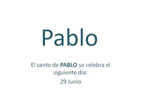 Significado de Pablo