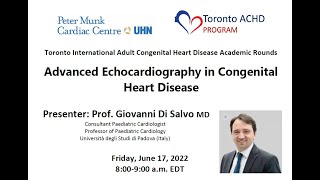 Advanced Echocardiography in Congenital Heart Disease