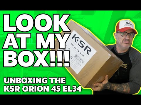 This Lunchbox EL34 amp LOOKS amazing!!! - KSR Orion 45 - Unboxing