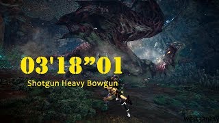 【MHW】ヴァルハザク 03'18”01 【レア６鑑定武器】散弾ヘビィボウガン VaalHazak Shotgun Heavy Bowgun solo