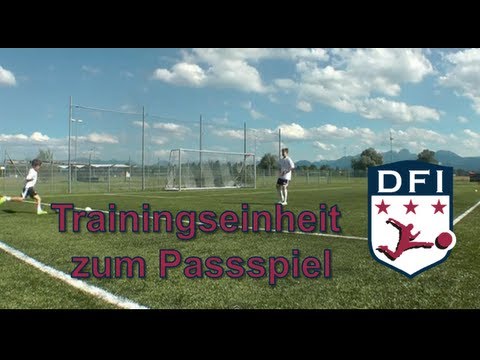 Traingseinheit zum Passspiel (Doppelpass) - am Deutschen Fußball Internat Bad Aibling