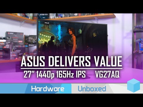Monitorius Asus Gaming VG27AQ/IPS, WQHD, 2560 x 1440 pikselių, 16:9, 1 ms, 350 cd/m², Juodas video