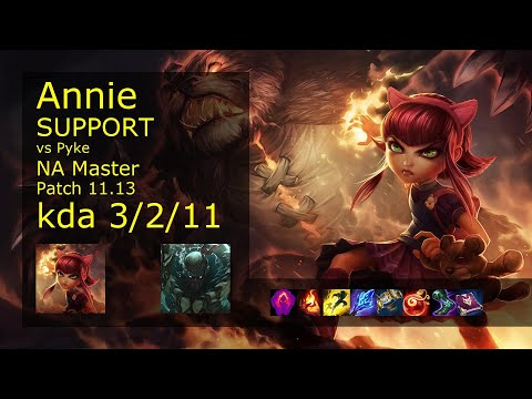 Annie Support & Gwen vs Pyke & Kai'Sa - NA Master 3/2/11 Patch 11.13 Gameplay