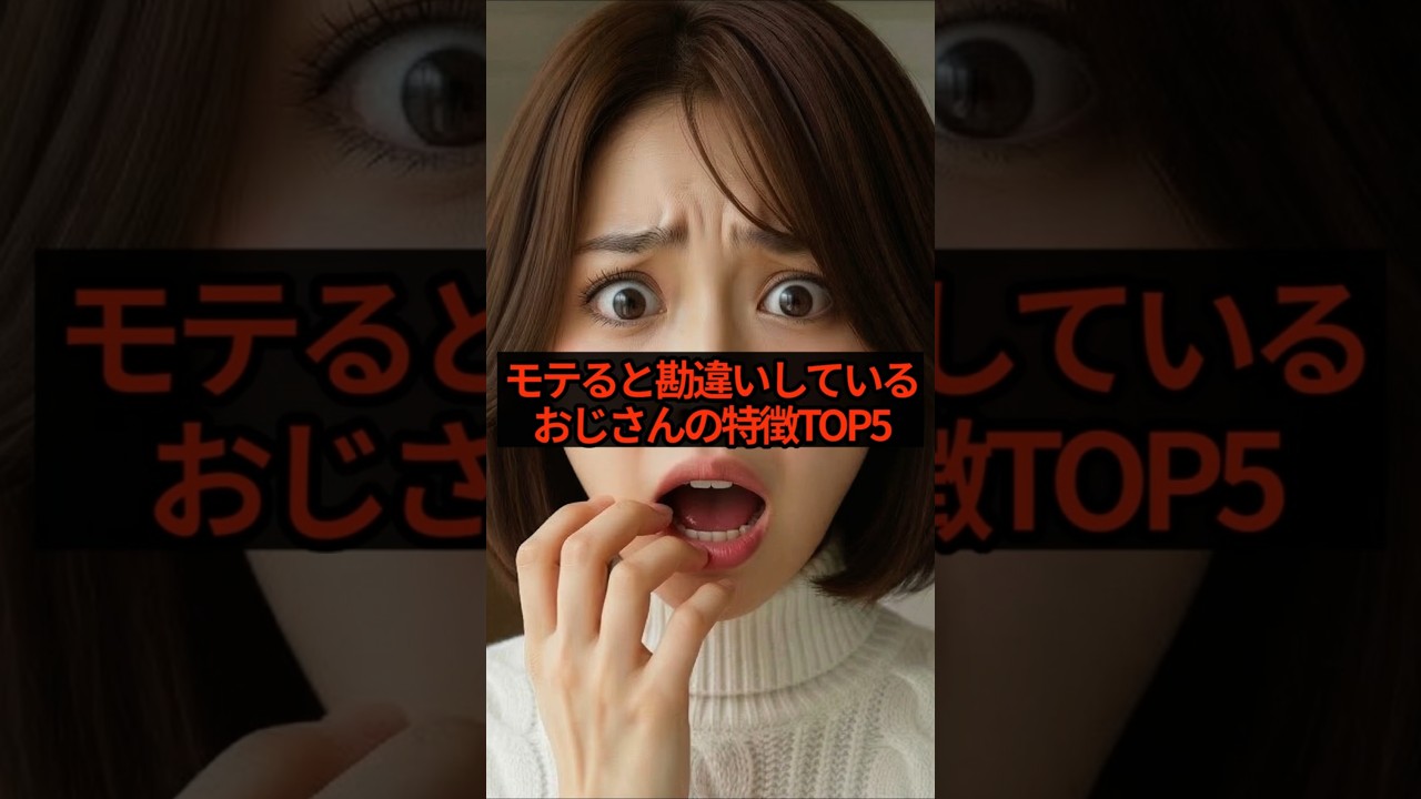 【気づいてない？】モテると勘違いしてしまっているおじさんの特徴TOP5