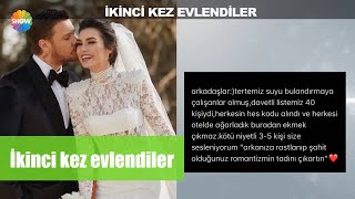 Sinan Akçıl ve Burcu Kıratlı ikinci kez evlendi