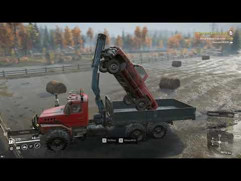 Snow Runner EP3 - Drowned Scout Truck Rescue On Garege