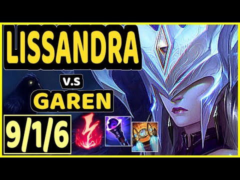 RAGNER (LISSANDRA) vs GAREN - 9/1/6 KDA TOP GAMEPLAY - EUW Ranked MASTER