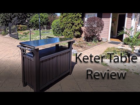 Keter Outdoor Table and Storage Cabinet - Review