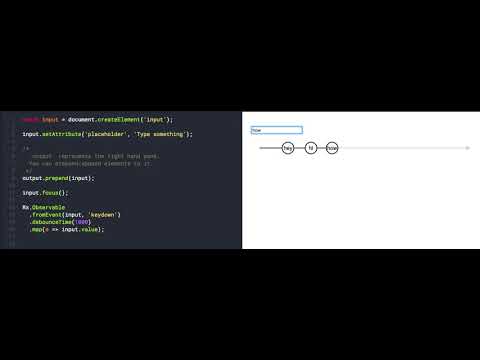 debounce operator RxJS