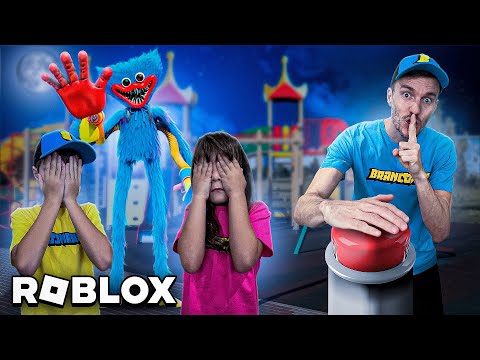 NÃO APERTE O BOTÃO NO ROBLOX COM MARCOS E LAURA- Brancoala Games